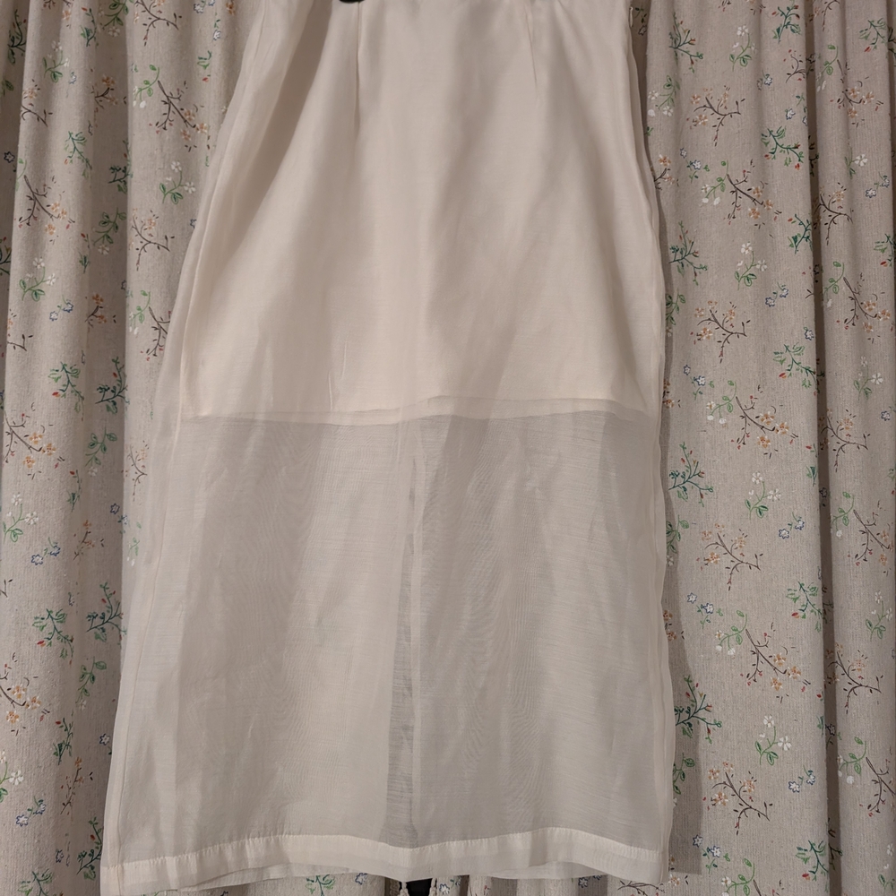 A New Day White Midi Skirt